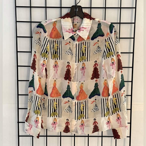 Alice + Olivia Willa Silk Top - Picture 9 of 11